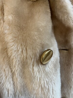 Vintage 70s Sears Fashion Faux Fur Coat - Camel Beige - Women's