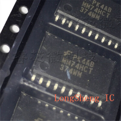 10x FSC MM74HCT374WM , IC ,Bus Driver, HCT Series, 1-Func, 8-Bit JEDEC MS-013 #E