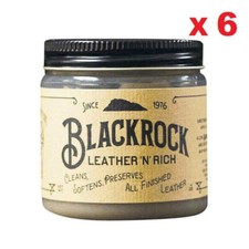 Blackrock Leather 'N' RICH CLEANER, CONDITIONER and PROTECTOR  6 JAR PACKAGE
