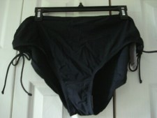 Ladies Bathing Suit Bottoms Size 2X Black Bongo