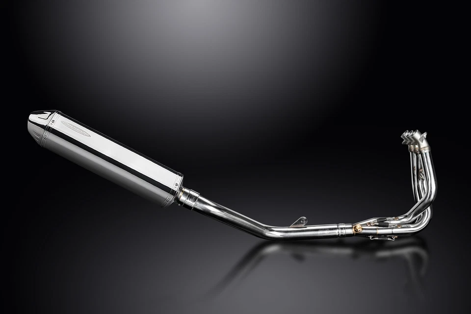 Silenciador de escape completo Triumph Daytona 675 675R 09-12 3-1 17" tri-ovalado de acero inoxidable Foto 3 de 4