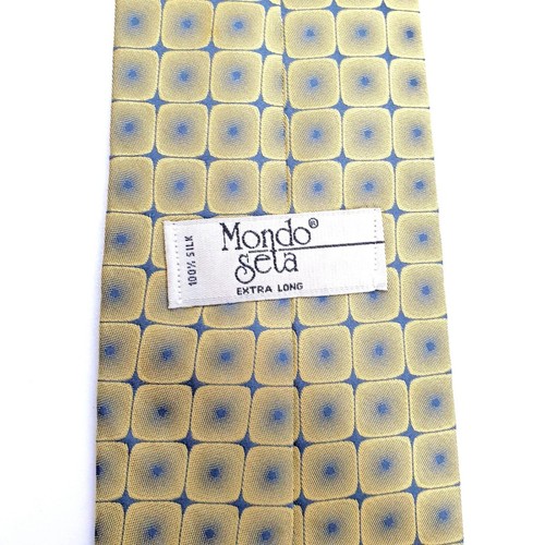 Mondo Seta Mens Necktie Accessory Extra Long Office Work Casual Dad Gift - Picture 5 of 5