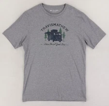 Travis Mathew Here For A Good Time Golf T-Shirt Mens Medium Gray Volkswagen Bus