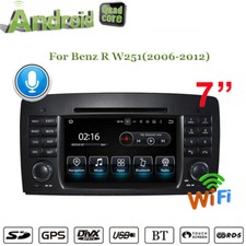 Lettore Video Auto 7" per Benz R W251 2006-2012 Radio FM SWC BT Vivavoce WiFi GPS