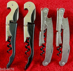 Lot of Four CORKSCREWS PULLTAP PULLPELICAN WAITER STYLE SOMMELIER WINE KEYS