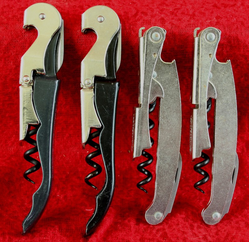Lot of Four CORKSCREWS PULLTAP PULLPELICAN WAITER STYLE SOMMELIER WINE KEYS
