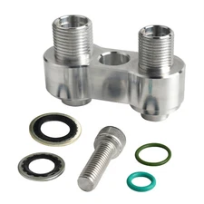 AC Compressor Adapter for LS GM R4 Fitting CNC Aluminum Straight Adapter