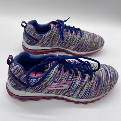 Skechers Skech-Air 2.0 Cyclones Womens US 9.5 Rainbow Stripe Sneakers 12108-NVMT - Picture 5 of 8