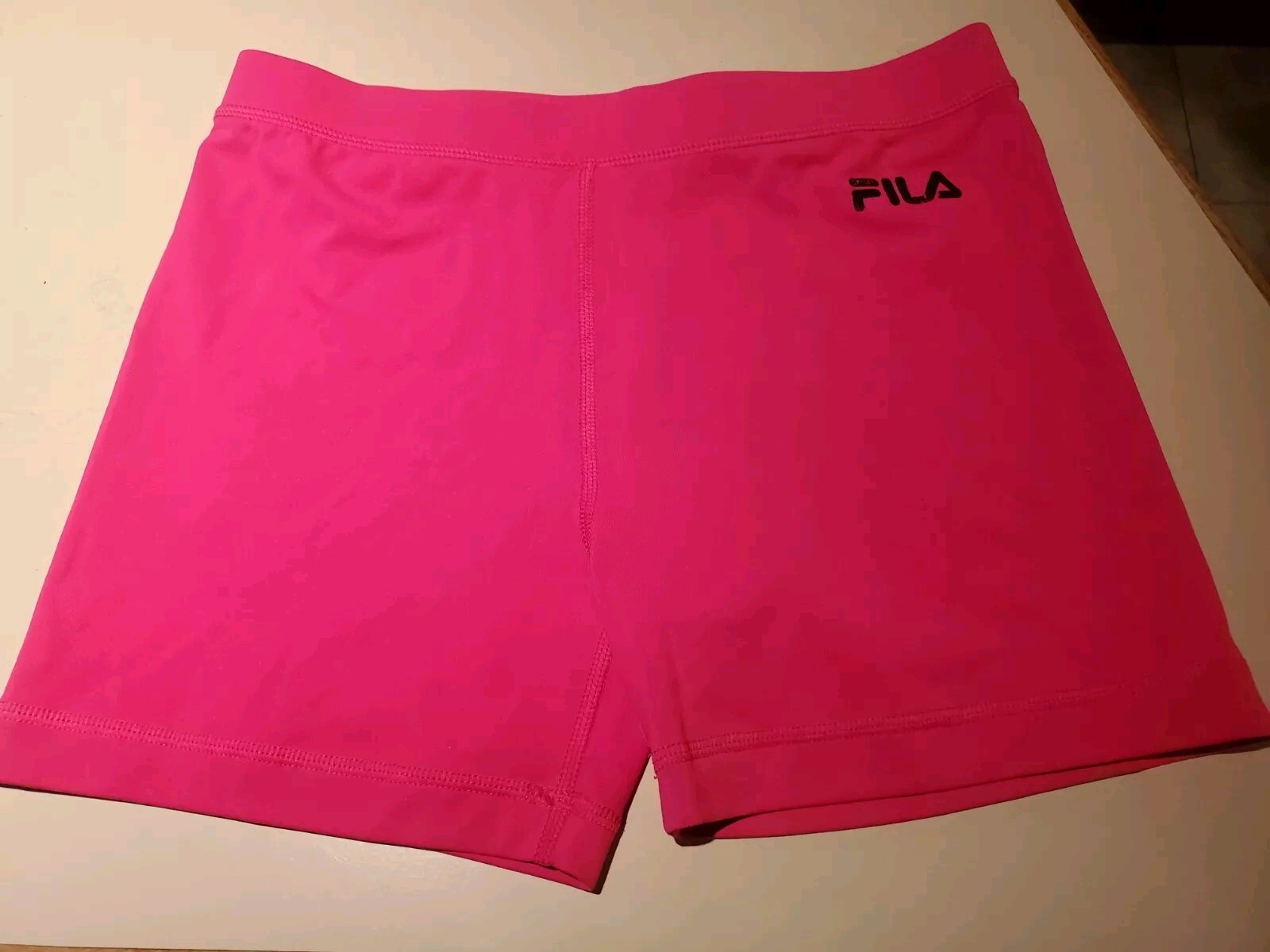 Pantaloncini sportivi in spandex FILA rosa brillante per bambina taglia XL 16