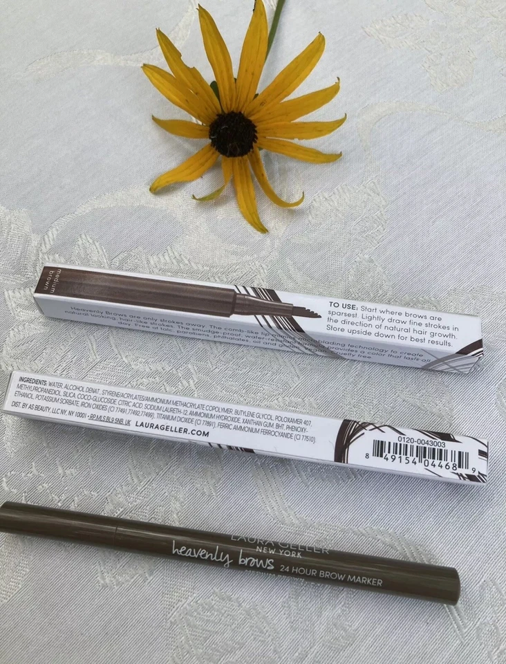 LOT OF 2- Laura Geller Heavenly Brows 24 Hour Brow Marker MEDIUM BROWN -NIB - Image 2 of 2