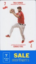 2019 Topps Kenny Mayne 52 Card Baseball Game #7 cleats Trea Turner