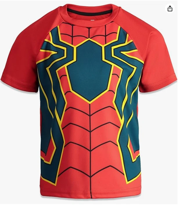 Marvel Avengers Boys 4 Pack Athletic T-Shirts, Boys Size 7, Free Shipping!!! - Image 3 of 4