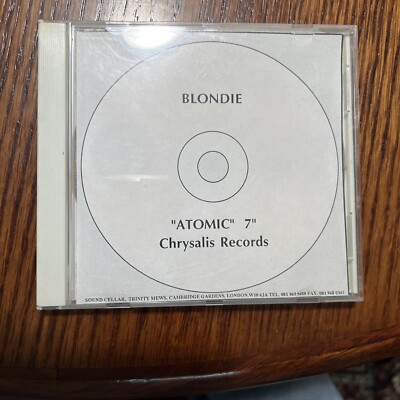 Rare Blondie Atomic Remix  CD Acetate Promo 24k 1994 Sound Cellar  Debbie Harry