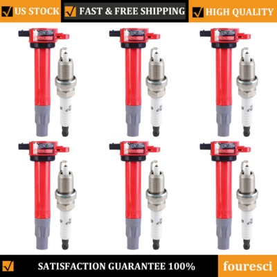 For Dodge Charger 2006-2010 3.5L V6 Spark Plug and Ignition Coils Pack 6x UF-502