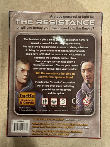 The Resistance The Dystopian Universe Strategy Card Game by Indie Boards & Cards - Picture 2 of 2