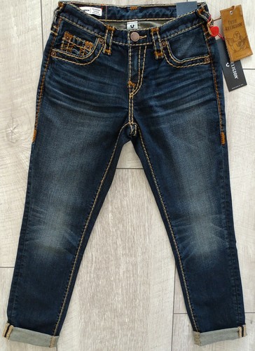 TRUE RELIGION CAMERON SUPER T BOYFRIEND JEANS Damen Jeanshose Gr.24 NEU ETIKETT - 第 2/12 張圖片