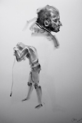 Life Study #6 - A2 - Original Pastellzeichnung auf 150 g/m² Papier (kein Druck)