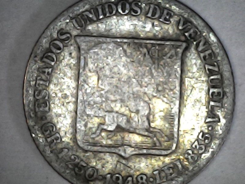 1948 COIN ESTADOS UNIDOS DE VENEZUELA GR.1.250 LEI 835
