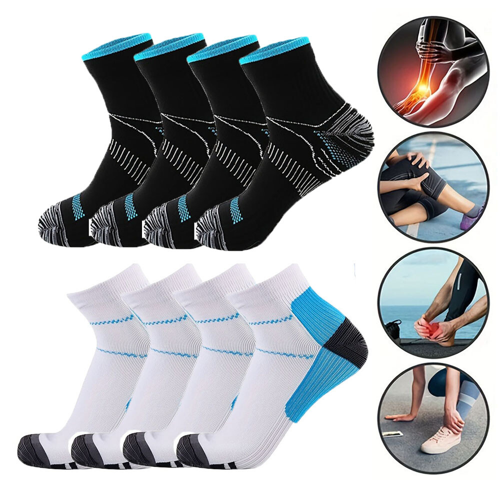 Ankle Support Compression Socks for Foot Pain and Plantar Fasciitis Relief-image