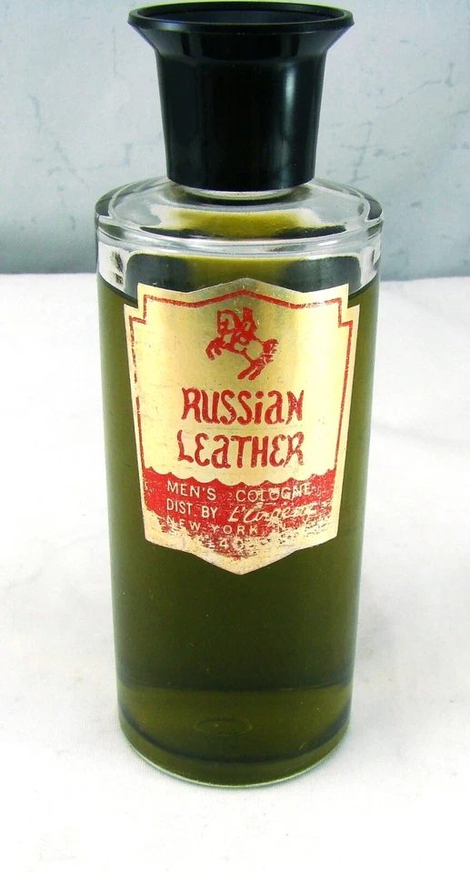 L'Argene RUSSIAN LEATHER Men's Cologne (Splash) VINTAGE READ - Image 2 of 4