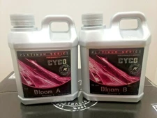 Cyco Platinum Series Nutrient Bloom A & B Flower 1 L liter litre Lot Plant Food