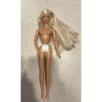 1991 Mattel Barbie Kids Straight Hair Fair Complexion Blue Eye Naked Girls Doll