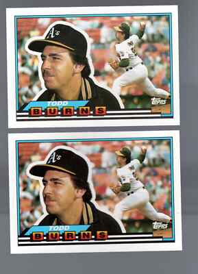 Todd Burns 1989 Topps Big #10 