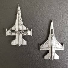 F-16 "Viper" Fighting Falcon Military Aircraft Shaped Challenge Coin