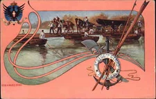 Italian Military Art Building Bridge 4th Reggimento Genio Pontieri Postcard