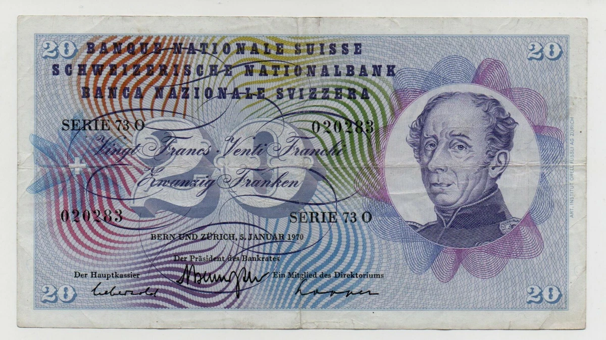 1970 Swiss Paper Money for sale | eBay