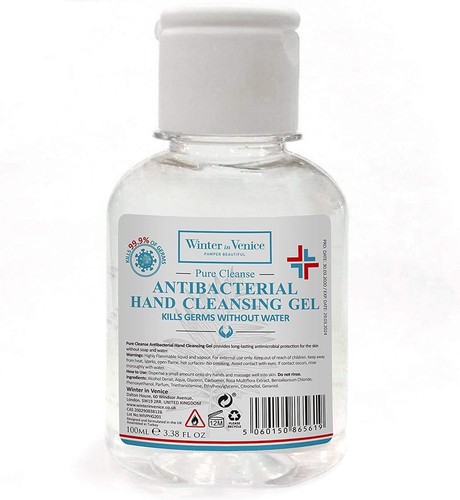 12 PACK * Winter In Venice * Antibacterial HAND CLEANSING GEL (12x100ml) * NEW - Picture 3 of 4