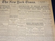 1916 JUNE 8 NEW YORK TIMES - ROOSEVELT READY TO GO TO CHICAGO - NT 8608