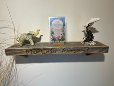 Custom engraved, aged Cedar Shelves 20" X 5" LQQK 
