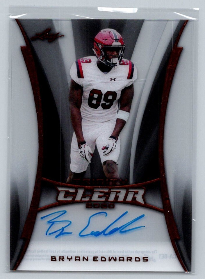 2020 Leaf Draft Bryan Edwards #BA-BE1 - 1 of 1