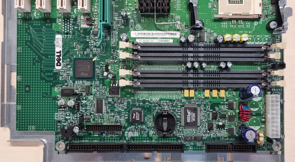 DELL 02P418 SOCKEL 478 RDRAM AGP PCI SYSTEM BOARD für PRECISION 340 mit TRAY - Bild 2 von 4