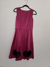 oscar de la renta Fuchsia Pink Zip Side Sleeveless dress Women's Size 