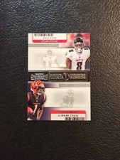 2021 Panini Contenders - Round Numbers Ja'Marr Chase, Kyle Pitts #RN-KPI (RC)