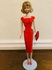 Blonde Mattel Midge Doll Straight Leg In Sheath Sensation #986 & Accessories