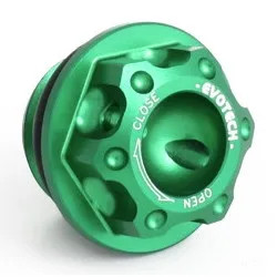 ÖLeinfüLlschraube Alu Evotech, 20X2.5Mm GrüN FüR Triumph Daytona 675 ABS 2013-17-image