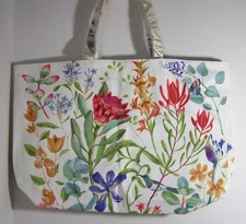 Estee  Lauder Women’s Large Floral Canvas Tote Bag 13x19 - NEW WITHOUT TAGS