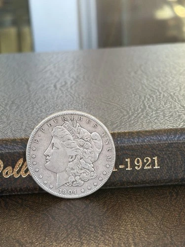 1904 S Morgan Silver Dollar $1 Circulated 0.9 Fineness US Coin