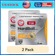 2 pack ARM HAMMER Hardball Lightweight Cat Litter, Multi-Cat Clumping Litter