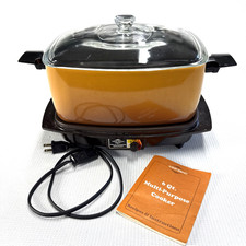 Vintage 70s West Bend Slo-Cooker Plus #5275 B...