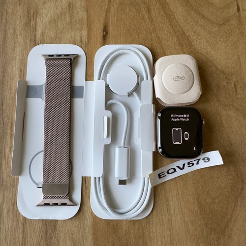 Apple Watch Series 10 (GPS+LTE) 46MM Gold Titangehäuse Gold Milanaise Loop
