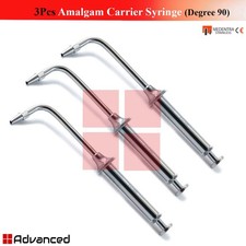 3Pcs Dental Amalgam Carrier Syringe Dental Filling Restorative Transfer Syringe