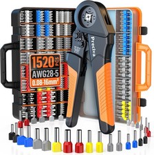 Preciva Ferrule Crimping Tool Kit - AWG 28-5 (0.08-16mm²) Ferrule Crimper with 