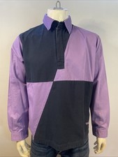 Toggi Heavy Cotton Long Sleeve Quarter Zip Polo Shirt Size Medium 