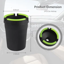 Smokeless Ashtray,Portable Car Ashtrays for Cup Holder Smell Proof,Multifunct...