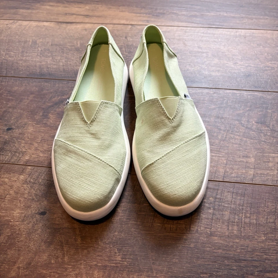 TOMS ALPARGATA MALLOW 女式懒人运动鞋 - 开心果绿色 - 11 码 — 第 2/4 张图片