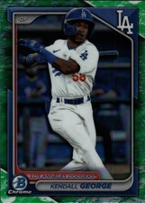 2024 Bowman Chrome Prospects [Lunar Glow] - Kendall George #BCP-58 - Dodgers
